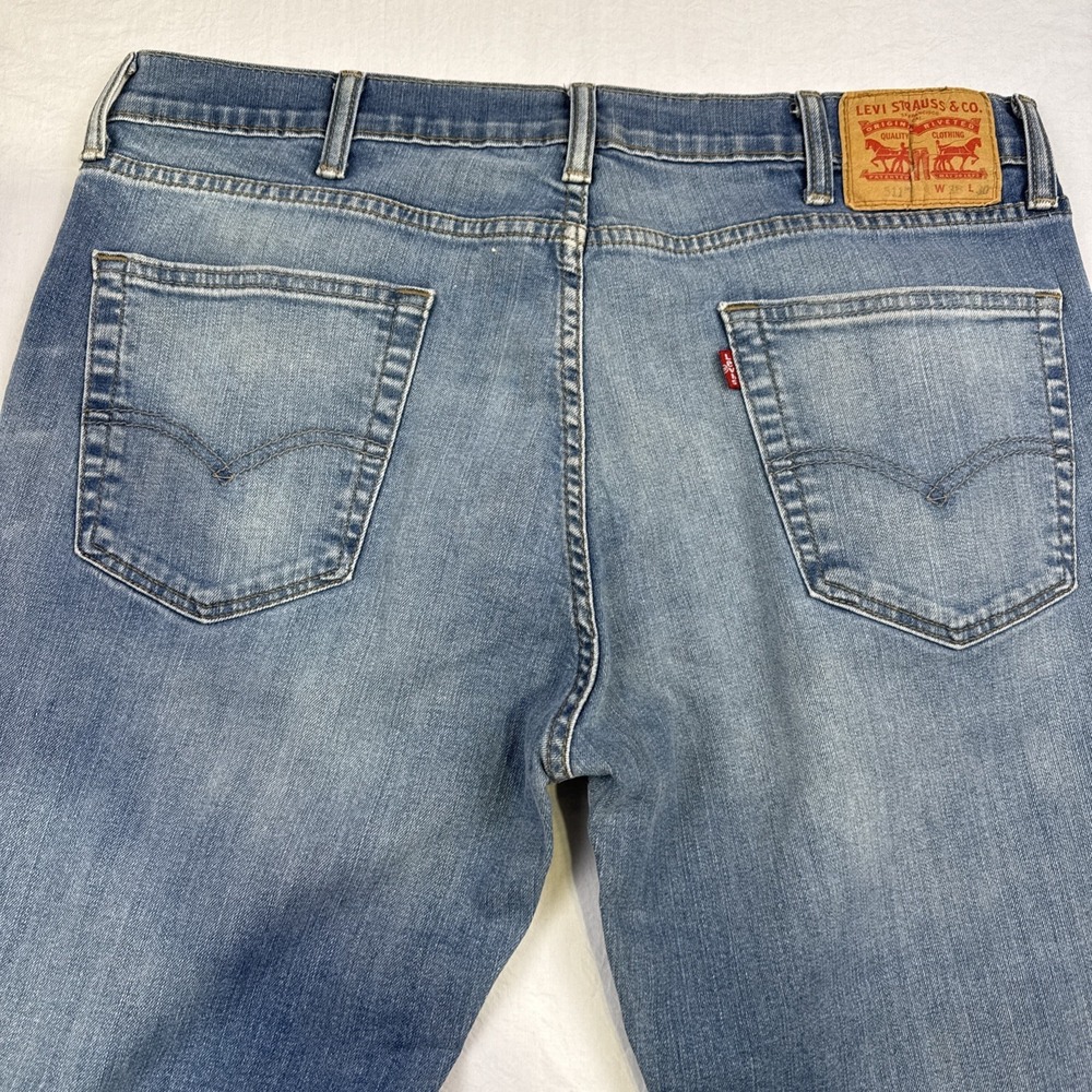 Levi's 511 Men's Jeans Size 36/30 Denim Straight Fit Slim fit Medium Wash Blue